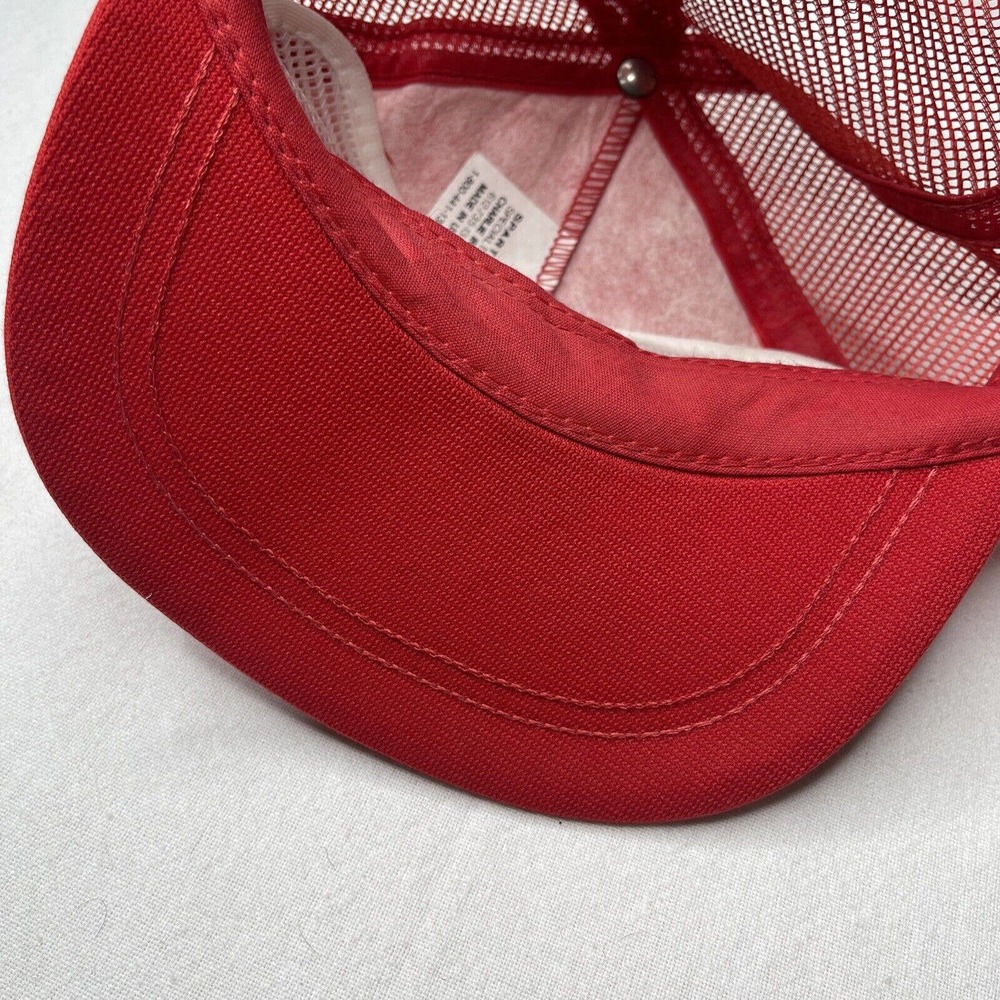Stroh's Brewing Beer Red Adjustable Cap Trucker Spartan Specialties Hat VTG - Picture 12 of 12